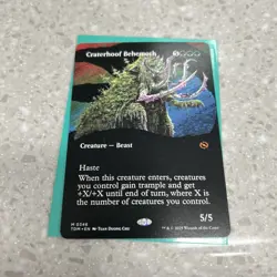 Craterhoof Behemoth (Borderless) M Tarkir: Dragonstorm 346 NM - Image 1