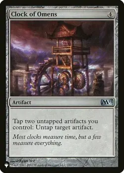 Magic The Gathering MTG CLOCK OF OMENS The List NM Near Mint - Image 1
