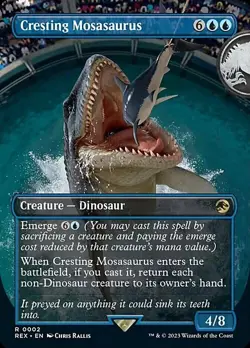 Magic The Gathering MTG CRESTING MOSASAURUS Jurassic World NM Near Mint - Image 1