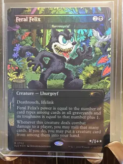 Feral Felix - Barrowgoyf Secret Lair Drop MTG Foil Near Mint - Image 3