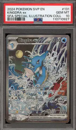 Pokemon Kindgra ex SFA Special Illustration Coll. Promo SVP EN 131 PSA 10 - Image 1