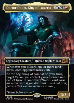 MTG Doctor Doom, King of Latveria [MSC] SURGE FOIL #880 PRESALE - Image 1