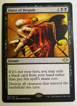 FORCE OF DESPAIR MAGIC MODERN HORIZONS MH1 92 Near Mint - Image 1