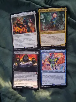 MTG Marvel Super Heroes Mythic Lot Of 4 - Image 1