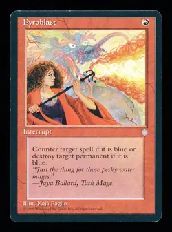 * * 1x Pyroblast x1 * * Ice Age MTG VLP Very Lightly Played - Image 1