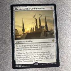 Throne of the God- Pharaoh AKH NM MTG Ships Free!! - Image 1