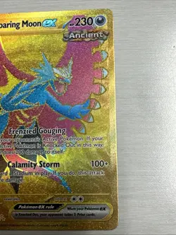 Pokemon Roaring Moon ex 262/182 Sv04: Paradox Rift Gold Hyper Rare - Image 2