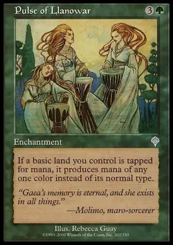 Pulse of Llanowar ~ Lightly Played Invasion MTG Magic UltimateMTG Green Card - Image 1