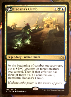 MTG Hadana's Climb - Rivals of Ixalan #158 NM Rare - Magic: The Gathering - Image 1