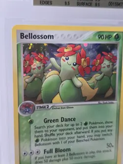 2005 Pokemon Bellossom 3/115 Unseen Forces Holo Swirl BGS 9.5 Gem Mint - Image 2