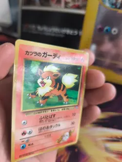 Pokemon Karte Card Blaine's Growlithe Fukano Gym Corocoro Promo japanese Exc - Image 2
