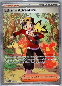 Ethan's Adventure 236/182 SIR SV10: Destined Rivals - Pokemon Card - NM - Image 1