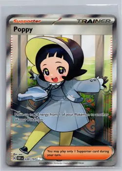 Poppy 220/197 Ultra Rare Obsidian Flames Pokemon Holo Near Mint - Image 1
