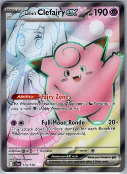 Lillie's Clefairy ex 173/159 SV09: Journey Together - Pokemon Card - NM - Image 1