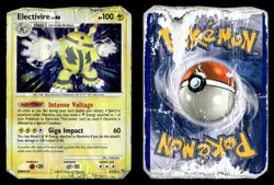 Electivire 3/130 Rare Holo Diamond & Pearl Pokemon Card DAMAGED DESTROYED - Image 1