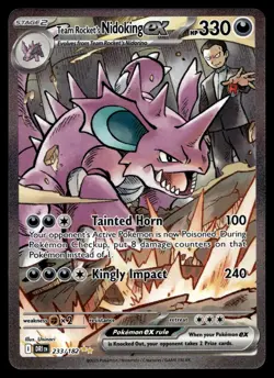 Team Rocket's Nidoking ex 233/182 Destined Rivals Pokemon - Image 1