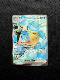 Blastoise ex 184/165 Ultra Rare 151 Pokemon Near Mint - Image 1