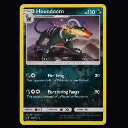 Houndoom 59/111 Crimson Invasion Reverse Holo Rare Pokemon TCG NM - Image 1