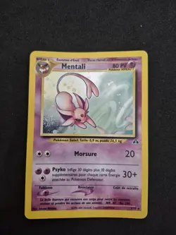 Pokemon Mentali 1/75 Holo Edition Wizard Fr Ex Rare Base Neo Discovery TBE FR - Image 1