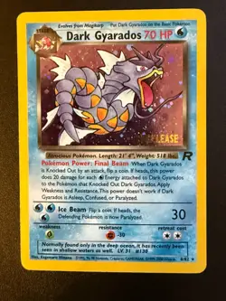2000 POKEMON PRERELEASE DARK GYARADOS. Team Rocket 8/82 Holographic - Image 3