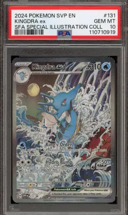 Pokemon Kindgra ex SFA Special Illustration Coll. Promo SVP EN 131 PSA 10 - Image 1
