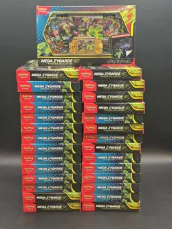Lot of (29) Pokemon TCG Mega Zygarde EX Premium Collection Box 232 Total Packs - Image 1