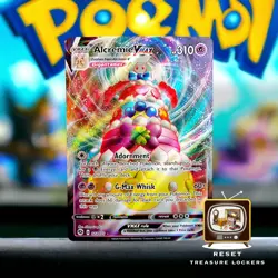 Pokemon Holo Rare VMAX Champions Path Alcremie VMAX Holo Rare Full Art 023/073 - Image 1
