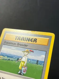 Pokemon Breeder 105/130 Trainer Rare Base Set 2 - Pokemon Card WOTC LP - Image 3