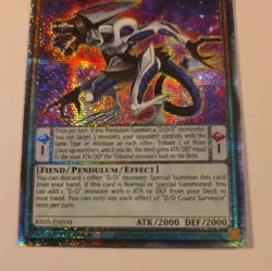 Yu-Gi-Oh Rarity Collection 5 D/D Count Surveyor - Starlight Rare Card RA05-EN034 - Image 2
