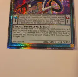 Yu-Gi-Oh Rarity Collection 5 D/D Count Surveyor - Starlight Rare Card RA05-EN034 - Image 5