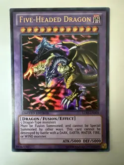 * FIVE-HEADED DRAGON * LIMITED EDITION ULTRA RARE HOLOGRAPHIC LC03-EN004 YUGIOH! - Image 1