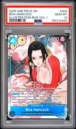 2025 ONE PIECE PROMOS ILLUSTRATION BOX VOL.1 #004 BOA HANCOCK PSA 10 - Image 1