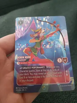 Disney Lorcana - Robin Hood Sharpshooter - Enchanted - Shimmering Skies 215/204 - Image 1