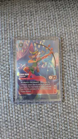 Disney Lorcana - Robin Hood Sharpshooter - Enchanted - Shimmering Skies 215/204 - Image 1