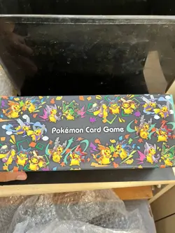 Poncho Wearing Pikachu Mega Charizard X Box/Deck Box/Sleeves/Dividers. No Cards. - Image 4