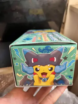 Poncho Wearing Pikachu Mega Charizard X Box/Deck Box/Sleeves/Dividers. No Cards. - Image 5