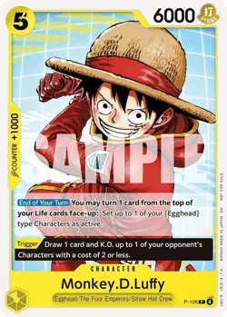 Monkey.D.Luffy (Tournament Pack 2026 Vol. 2) PR One Piece Promotion Cards P-106 - Image 1