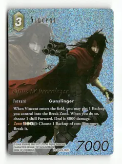 Vincent (Prerelease Promo) PR-053/9-062H FF: Promo Cards Final Fantasy Foil NM - Image 1