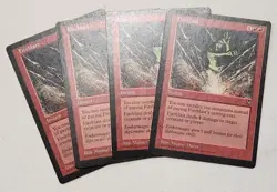 MTG [x4] Fireblast [x4] Visions LP/M - Image 1