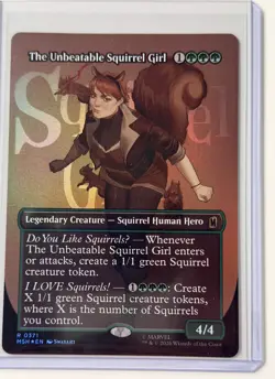 The Unbeatable Squirrel Girl [Borderless FOIL] #371 MTG Marvel Super Heroes - Image 1