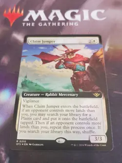 MTG. Claim Jumper. Foil Borderless. Outlaws of Thunder Junction. Pack Fresh - Image 1