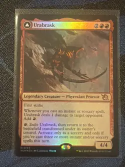 MTG March of the Machines Urabrask FOIL NM In Hand!!! - Image 1