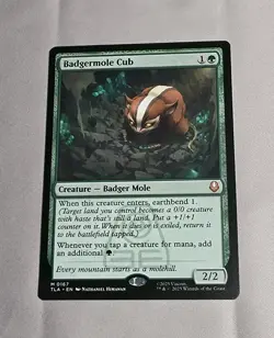 Magic: The Gathering - The Last Airbender - Badgermole Cub NM - Image 1
