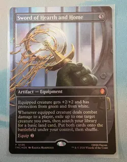 Sword of Hearth and Home (Borderless Foil MTG TMC 136) TMNT - Image 1
