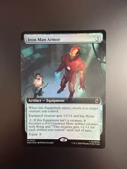 MTG Marvel Super Heroes Iron Man Armor Extended Art 0427 Foil - Image 1