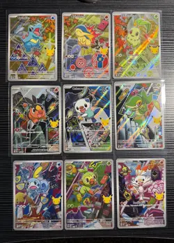 Pokemon First Partner Illustration Collection Series 2 Complete Set 9 Cards - Image 1