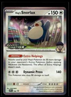 2025 Scarlet & Violet - Journey Together - Promo. Hop's Snorlax Promo #SVP184 - Image 1