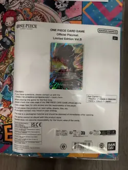 ONE PIECE CARD GAME Official Playmat Limited Edition Vol.5 W/ Promo Ships NOW! - Image 2