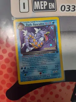 1999 Pokemon Dark Gyarados 8/82 | Team Rocket PRERELEASE COSMO ✨ Holo NM Card - Image 1