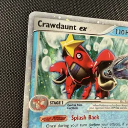 Pokemon TCG Crawdaunt EX 99/110 2006 EX Holon Phantoms Holo Rare Card W/ Swirl! - Image 5